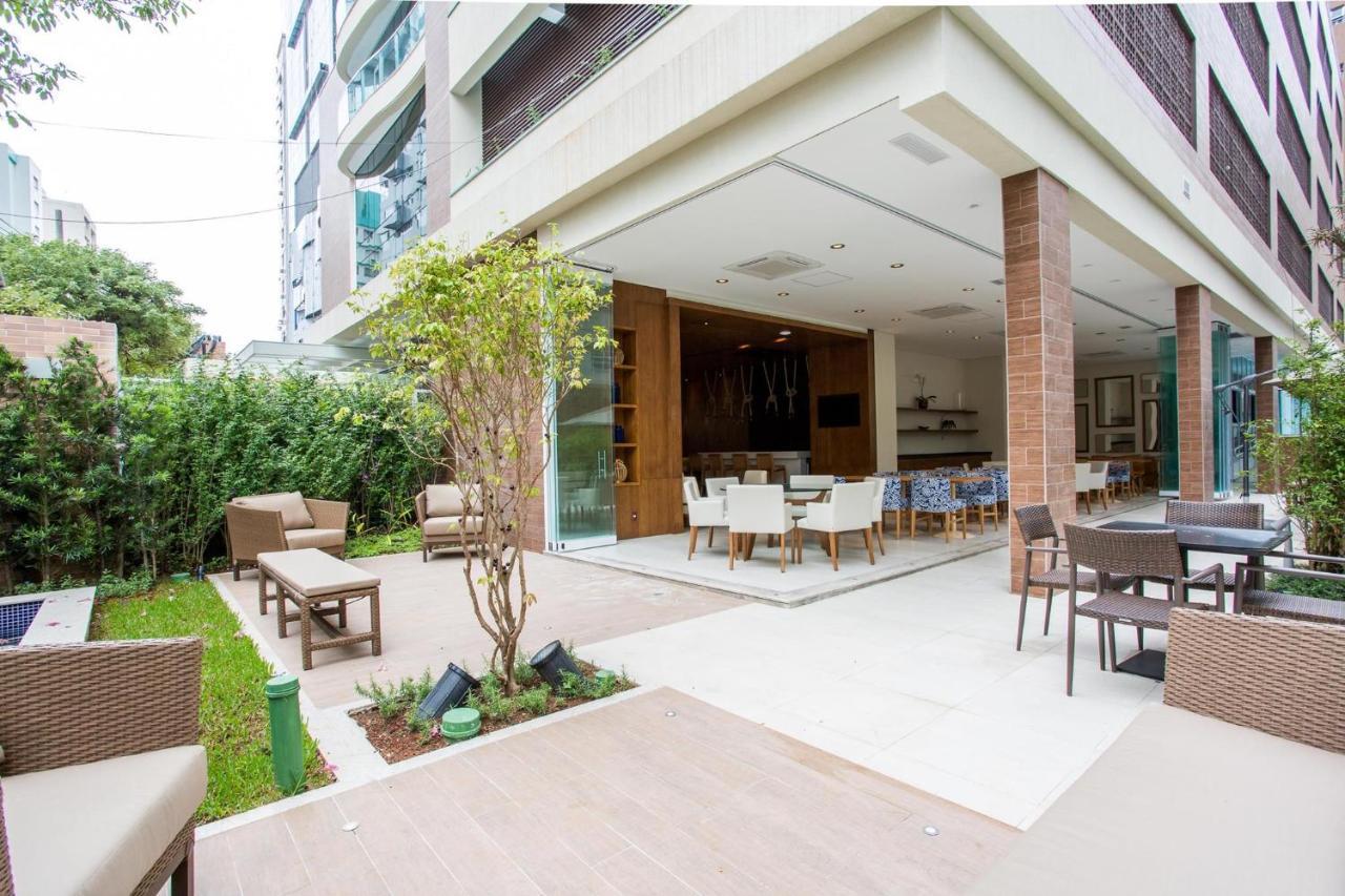 Estanconfor Santos Com Vista Mar Ac Garagem Sacada Fechada公寓 外观 照片