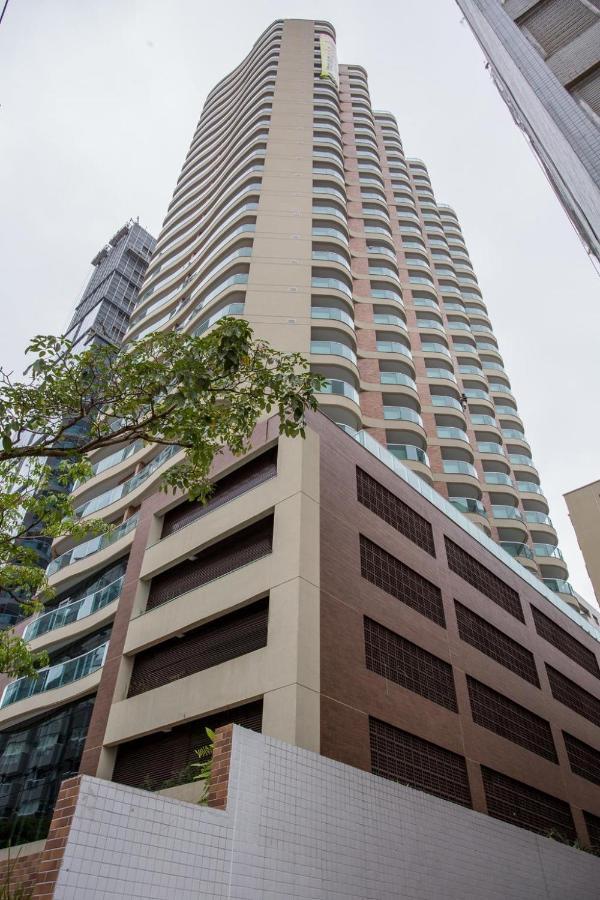 Estanconfor Santos Com Vista Mar Ac Garagem Sacada Fechada公寓 外观 照片