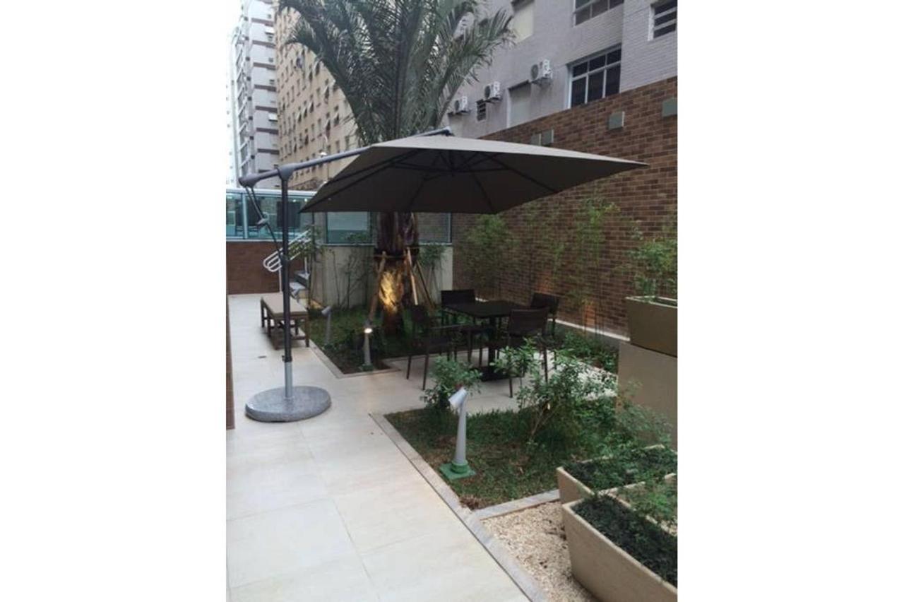 Estanconfor Santos Com Vista Mar Ac Garagem Sacada Fechada公寓 外观 照片