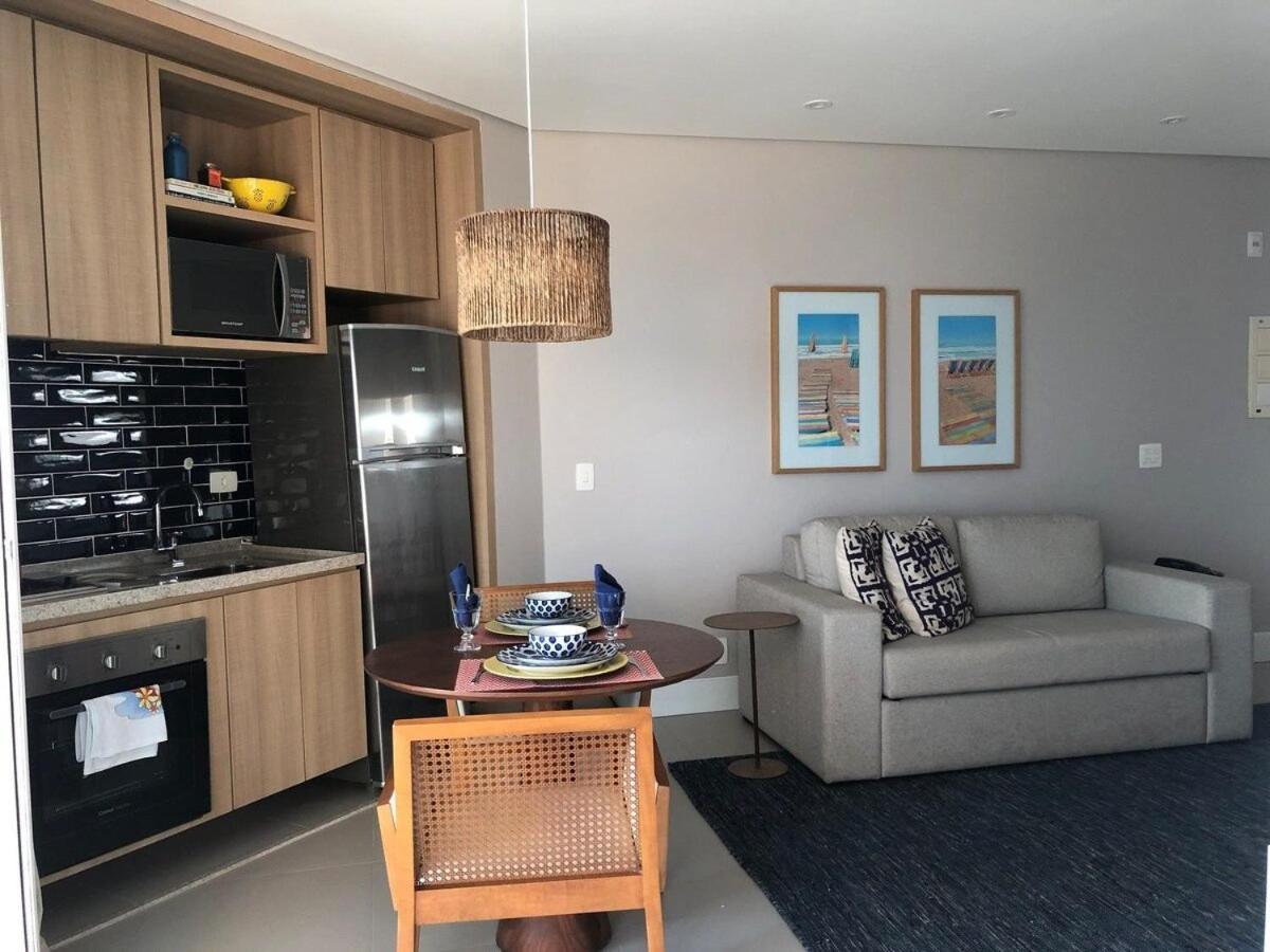 Estanconfor Santos Com Vista Mar Ac Garagem Sacada Fechada公寓 外观 照片